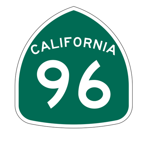 California State Route 96 Sticker Decal R1178 Highway Sign - Winter Park Products