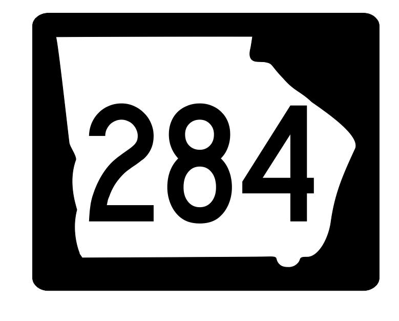 Georgia State Route 284 Sticker R3948 Highway Sign