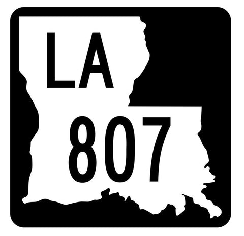 Louisiana State Highway 807 Sticker Decal R6112 Highway Route Sign