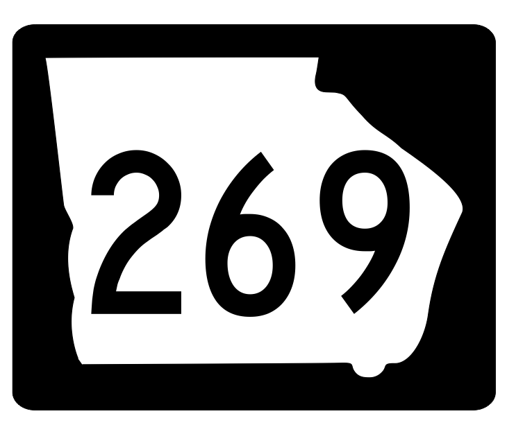 Georgia State Route 269 Sticker R3934 Highway Sign