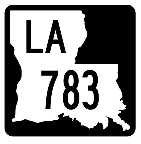 Louisiana State Highway 783 Sticker Decal R6093 Highway Route Sign