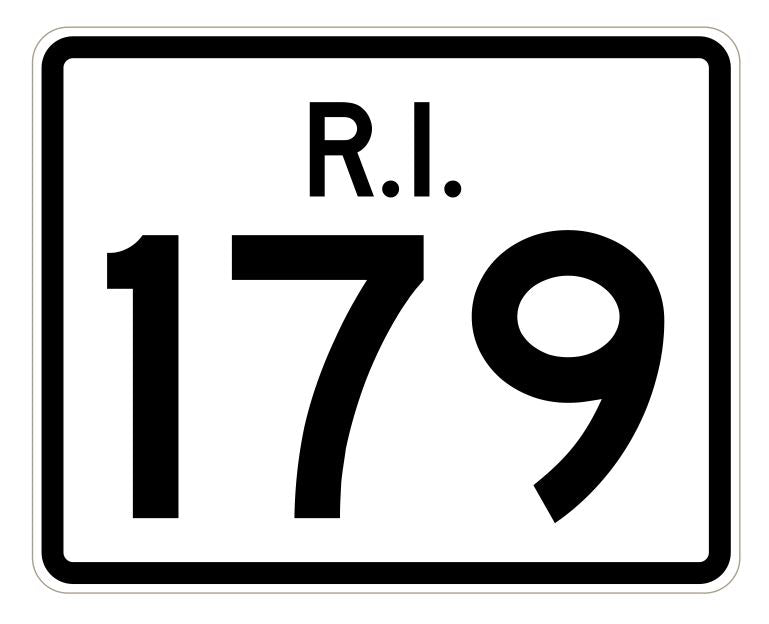 Rhode Island State Road 179 Sticker R4268 Highway Sign Road Sign Decal