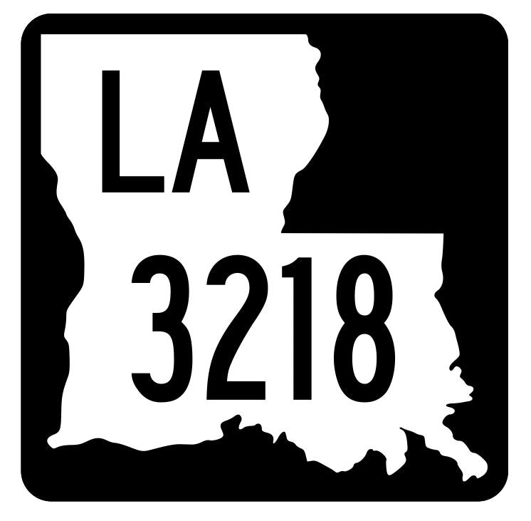 Louisiana State Highway 3218 Sticker Decal R6561 Highway Route Sign