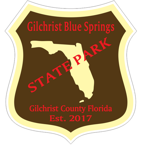 Gilchrist Blue Springs Florida State Park Sticker R6733