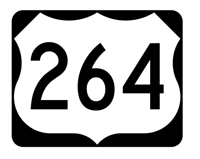 US Route 264 Sticker R2162 Highway Sign Road Sign - Winter Park Products