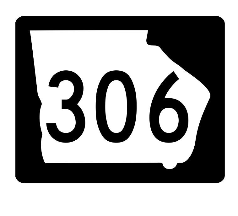 Georgia State Route 306 Sticker Decal R3970 Highway Sign