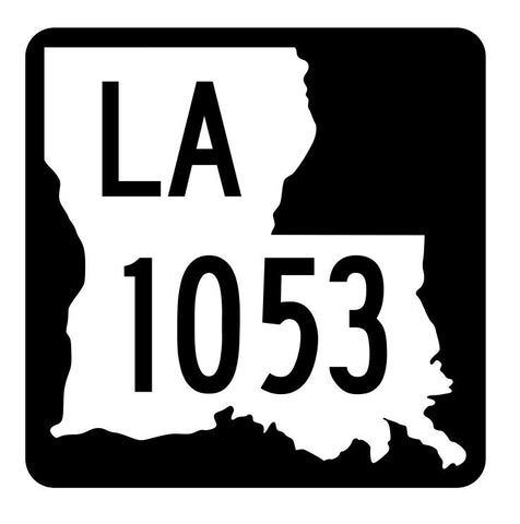 Louisiana State Highway 1053 Sticker Decal R6312 Highway Route Sign