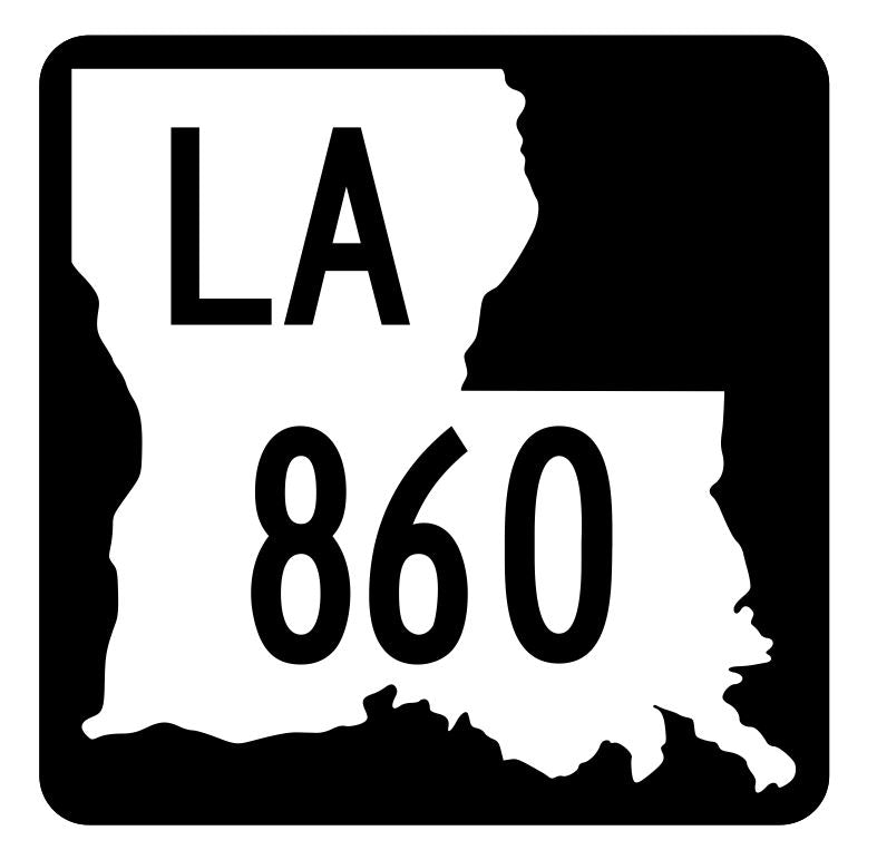 Louisiana State Highway 860 Sticker Decal R6154 Highway Route Sign