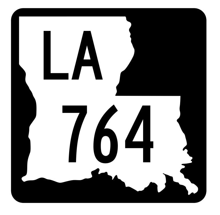 Louisiana State Highway 764 Sticker Decal R6081 Highway Route Sign