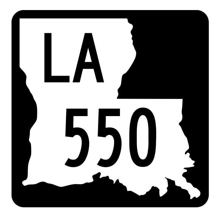 Louisiana State Highway 550 Sticker Decal R5993 Highway Route Sign