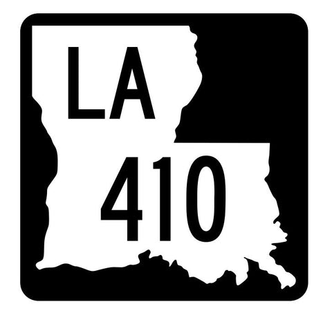 Louisiana State Highway 410 Sticker Decal R5941 Highway Route Sign