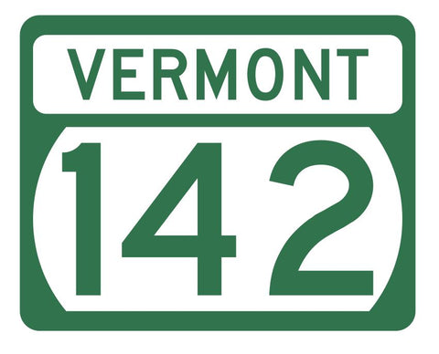 Vermont State Highway 142 Sticker Decal R5336 Highway Route Sign