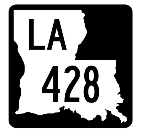 Louisiana State Highway 428 Sticker Decal R5958 Highway Route Sign