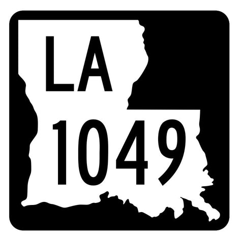 Louisiana State Highway 1049 Sticker Decal R6309 Highway Route Sign