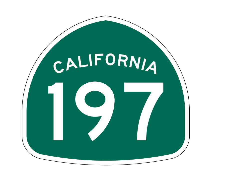 California State Route 197 Sticker Decal R1260 Highway Sign - Winter Park Products