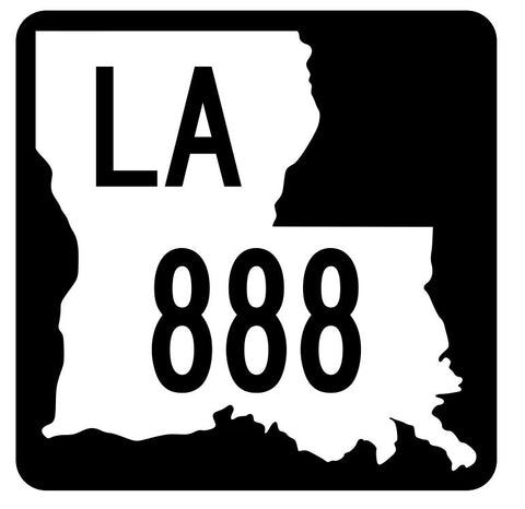 Louisiana State Highway 888 Sticker Decal R6178 Highway Route Sign