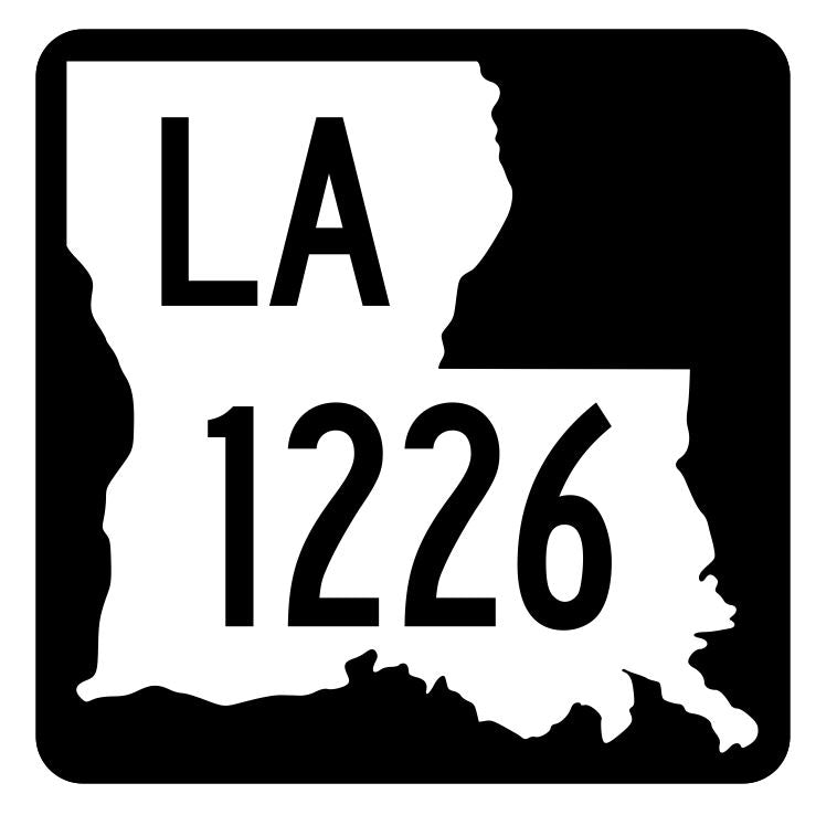 Louisiana State Highway 1226 Sticker Decal R6447 Highway Route Sign