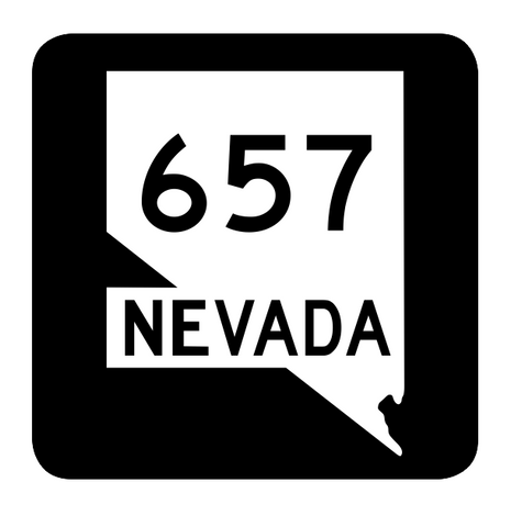 Nevada State Route 657 Sticker R3117 Highway Sign Road Sign