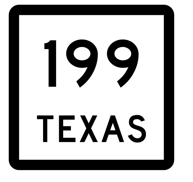 Texas State Highway 199 Sticker Decal R2496 Highway Sign