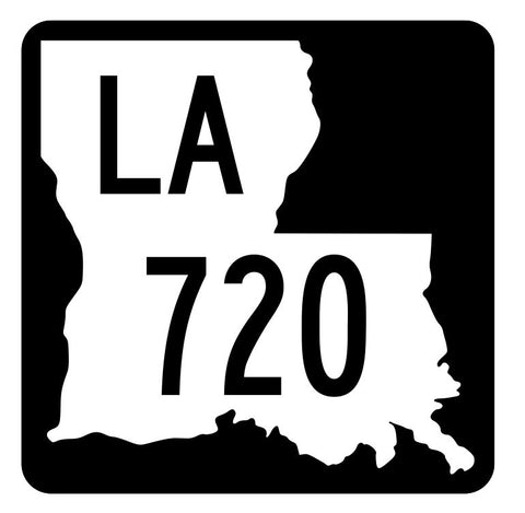 Louisiana State Highway 720 Sticker Decal R6064 Highway Route Sign