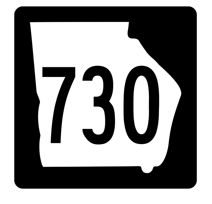 Georgia State Route 730 Sticker R4066 Highway Sign Road Sign Decal