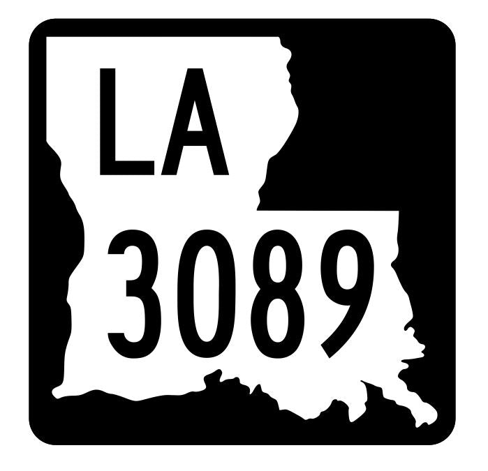 Louisiana State Highway 3089 Sticker Decal R6510 Highway Route Sign