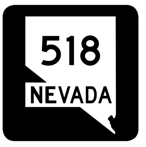 Nevada State Route 518 Sticker R3082 Highway Sign Road Sign