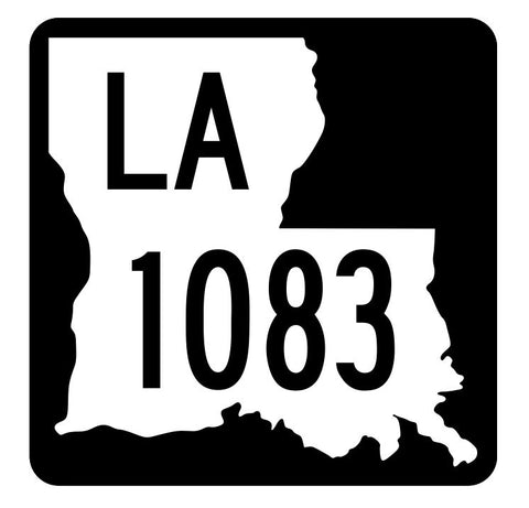 Louisiana State Highway 1083 Sticker Decal R6337 Highway Route Sign