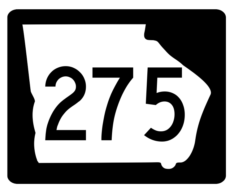 Georgia State Route 275 Sticker R3940 Highway Sign