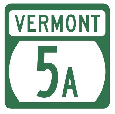 Vermont State Highway 5A Sticker Decal R5265 Highway Route Sign