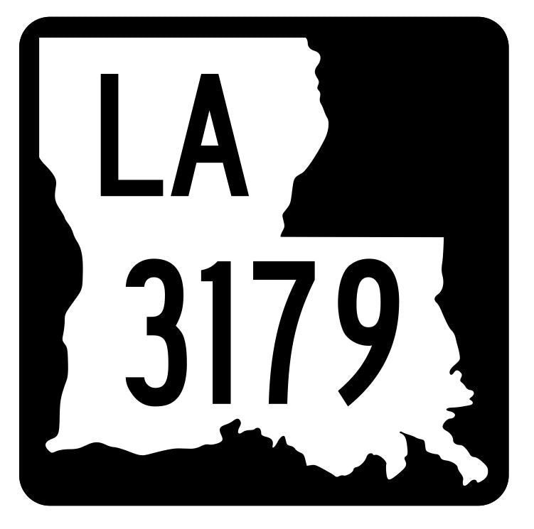 Louisiana State Highway 3179 Sticker Decal R6546 Highway Route Sign