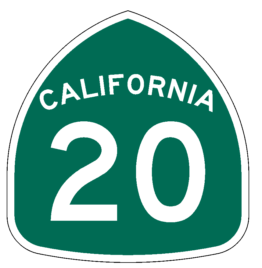 California State Route 20 Sticker Decal R1003 Highway Sign Road Sign - Winter Park Products