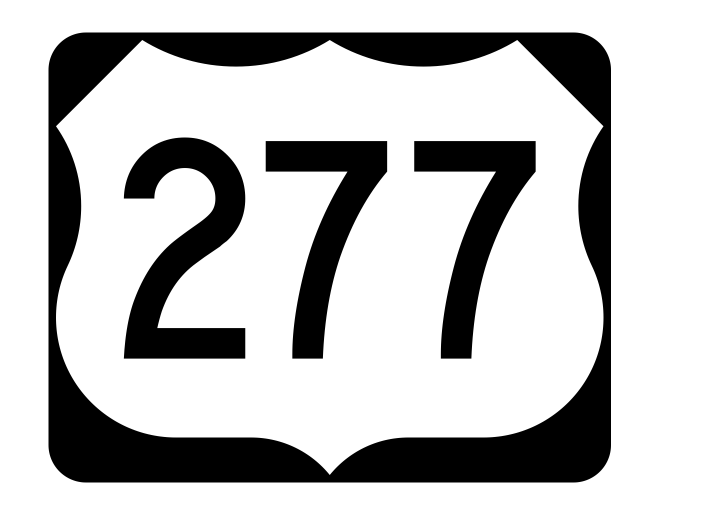 US Route 277 Sticker R2168 Highway Sign Road Sign - Winter Park Products