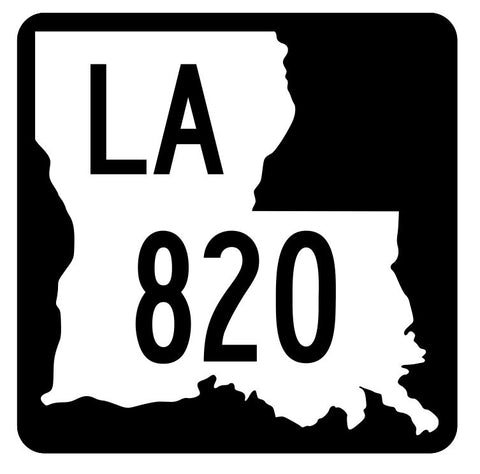 Louisiana State Highway 820 Sticker Decal R6121 Highway Route Sign