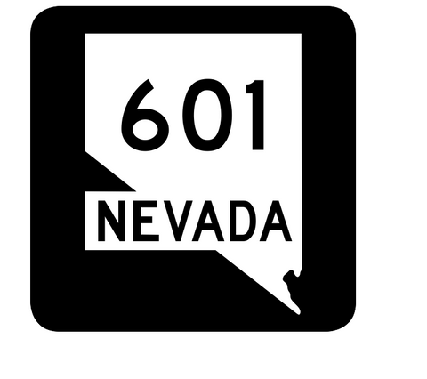 Nevada State Route 601 Sticker R3104 Highway Sign Road Sign