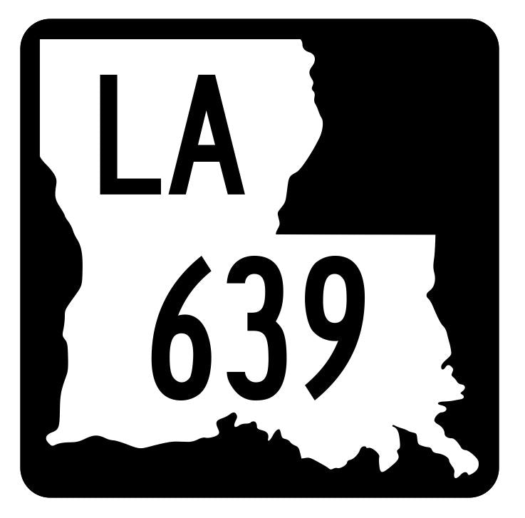 Louisiana State Highway 639 Sticker Decal R6630 Highway Route Sign