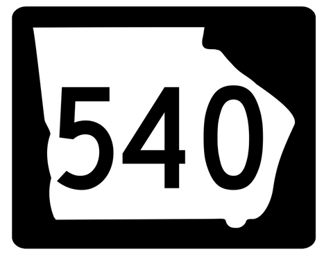 Georgia State Route 540 Sticker R4053 Highway Sign Road Sign Decal