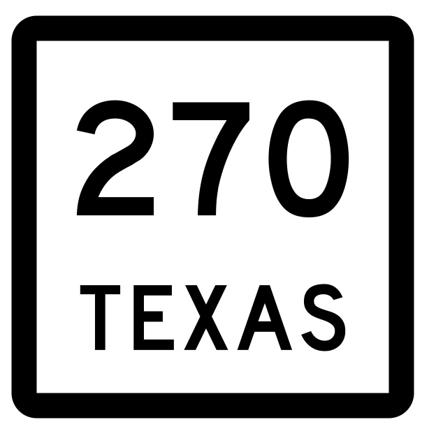 Texas State Highway 270 Sticker Decal R2565 Highway Sign