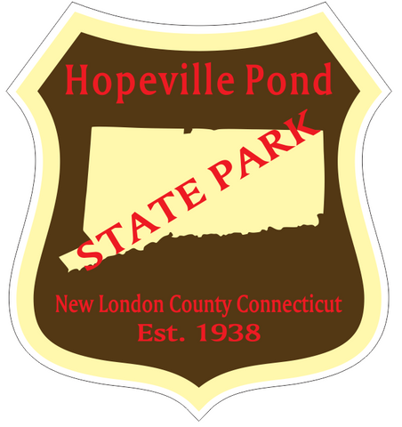 Hopeville Pond Connecticut State Park Sticker R6895