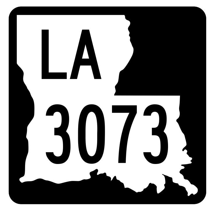 Louisiana State Highway 3073 Sticker Decal R6504 Highway Route Sign