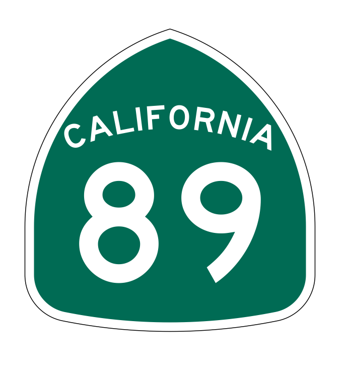 California State Route 89 Sticker Decal R1173 Highway Sign - Winter Park Products