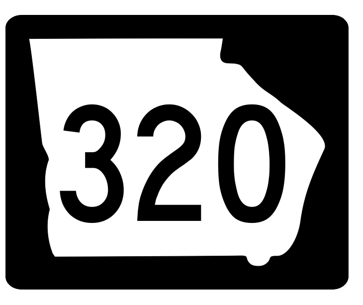 Georgia State Route 320 Sticker R3984 Highway Sign Road Sign Decal