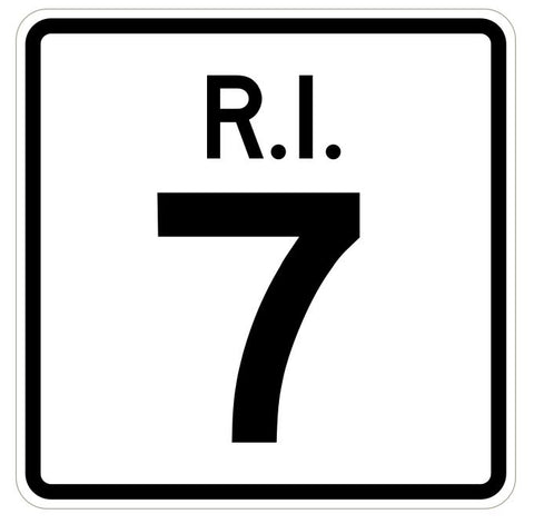 Rhode Island State Road 7 Sticker R4216 Highway Sign Road Sign Decal