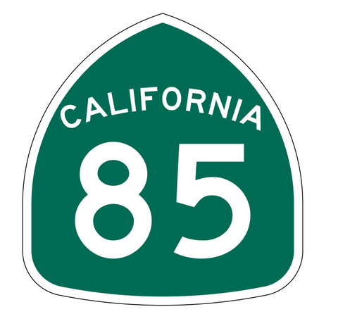 California State Route 85 Sticker Decal R1169 Highway Sign - Winter Park Products