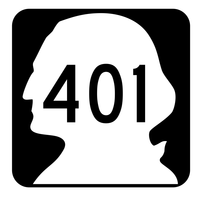 Washington State Route 401 Sticker R2908 Highway Sign Road Sign