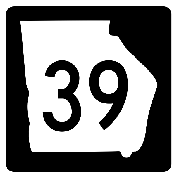 Georgia State Route 39 Sticker R3586 Highway Sign