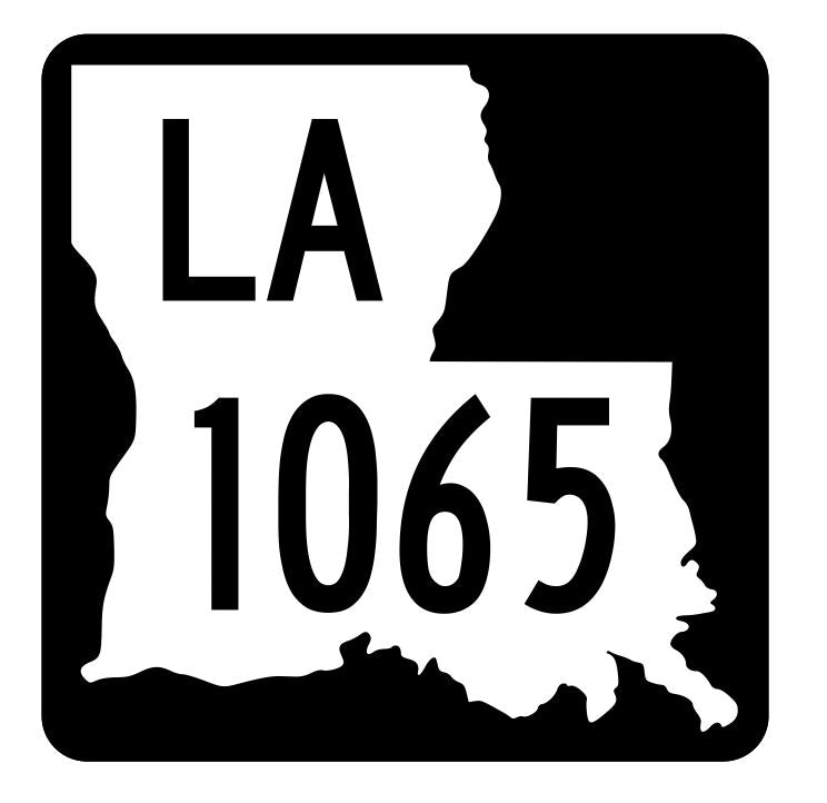 Louisiana State Highway 1065 Sticker Decal R6323 Highway Route Sign