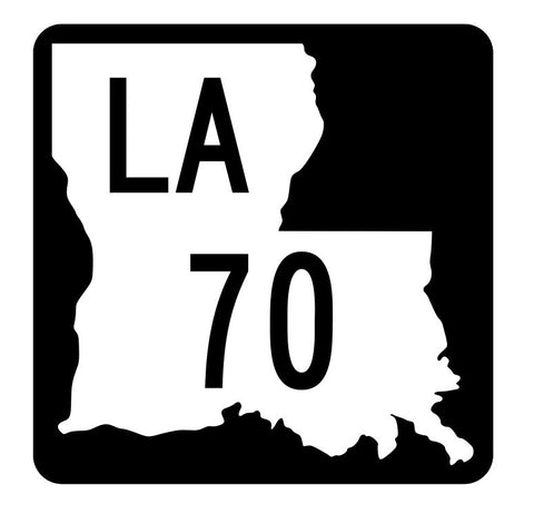 Louisiana State Highway 70 Sticker Decal R5791 Highway Route Sign