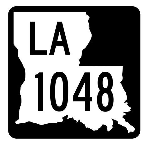 Louisiana State Highway 1048 Sticker Decal R6308 Highway Route Sign