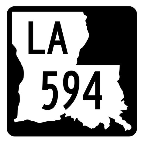 Louisiana State Highway 594 Sticker Decal R6005 Highway Route Sign